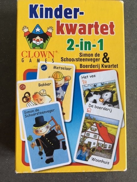 Kinder-kwartet 2-in-1 (boerderij en de schoorsteenveger), Kinderen en Baby's, Speelgoed | Educatief en Creatief, Ophalen of Verzenden
