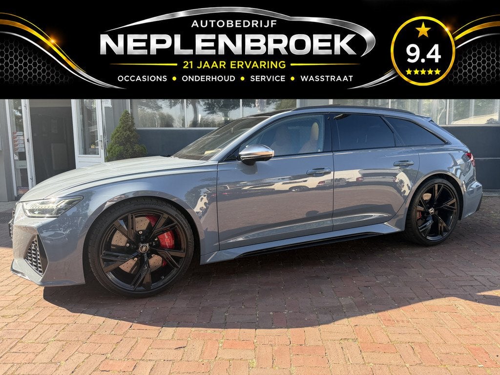 Audi RS6 TFSI quattro Dynamic Plus | Pano | Keramisch | B&O, Auto's, Audi, Automaat, Gebruikt, 138 €/maand, RS6