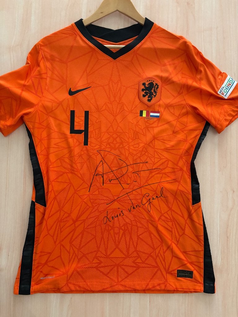 Ruilen: matchworn shirt Nederlands Elftal Virgil van Dijk, Ophalen, Zo goed als nieuw, Vitesse, Shirt