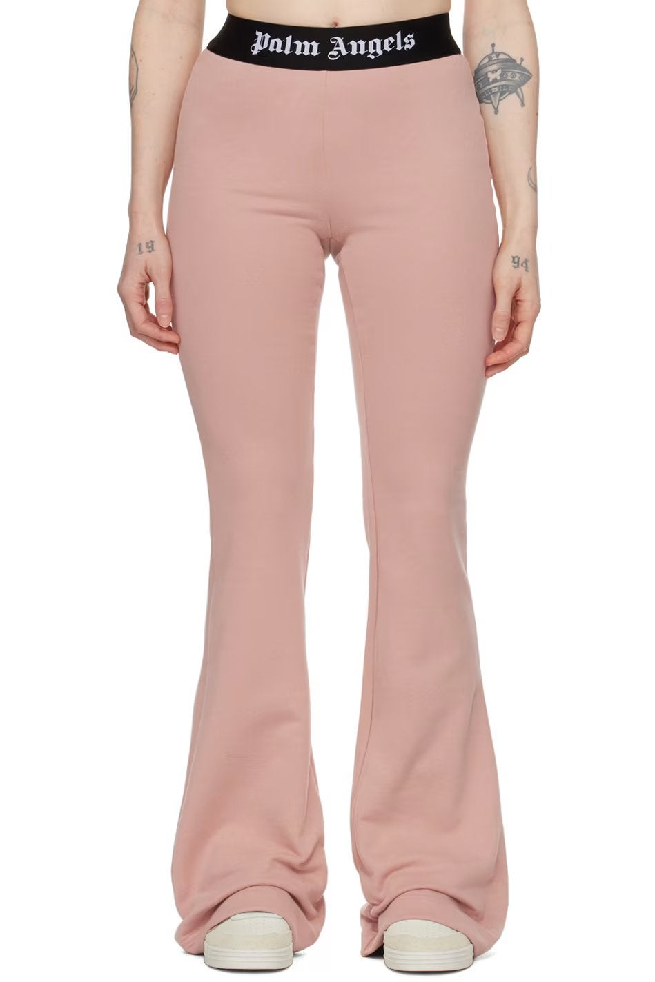 Palm Angels broek roze dames flared lang mt L, Maat 42/44 (L), Nieuw, Ophalen of Verzenden, Roze