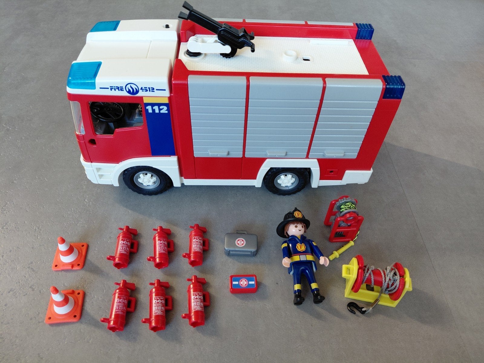 Playmobil brandweerwagen, Ophalen of Verzenden, Gebruikt, Voertuig