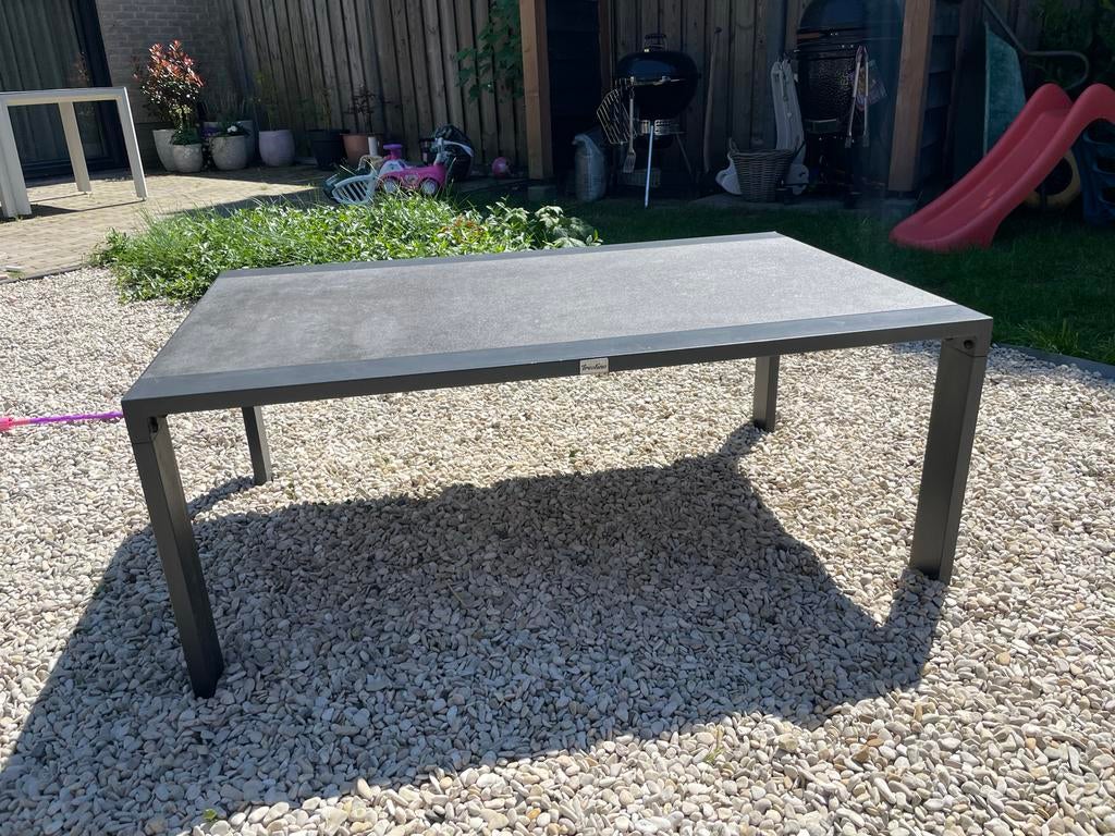 Trestino Tuintafel Keramiek Antraciet, Ophalen of Verzenden, Gebruikt, Rechthoekig, Overige materialen