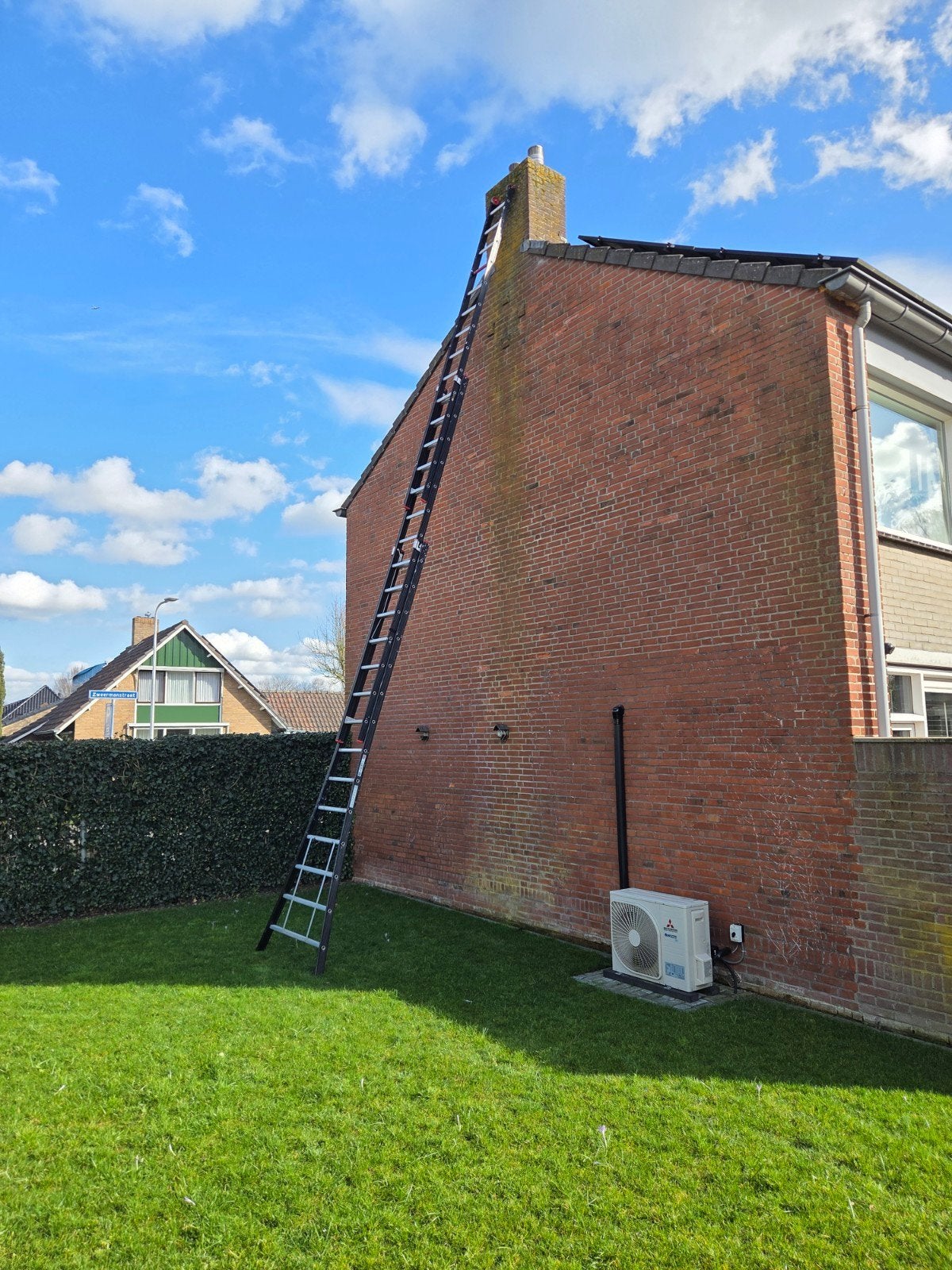Altrex 3x14 reformladder - Professionele kwaliteit, Doe-het-zelf en Verbouw, Ophalen, Gebruikt, Ladder, Opvouwbaar of Inschuifbaar
