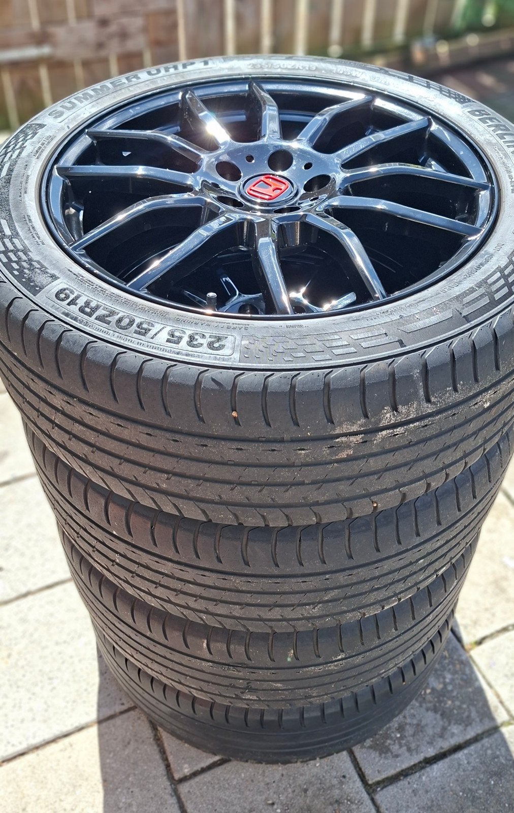 19 inch Velgen met zomerbanden - Goed onderhouden, Auto-onderdelen, Gebruikt, Banden en Velgen, 235 mm, Personenwagen