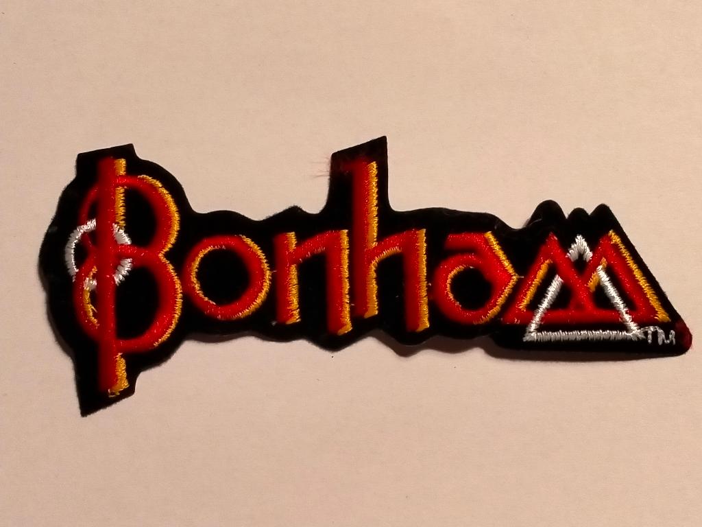 Bonham Led Zeppelin metal rock vintage logo kleding patch, Verzamelen, Ophalen of Verzenden, Nieuw, Kleding