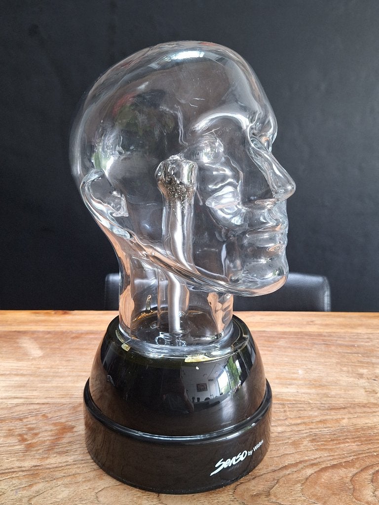 glazen hoofd Senso by Widex werkt niet als Tesla plasma bol, Verzamelen, Retro, Ophalen of Verzenden, Huis en Inrichting
