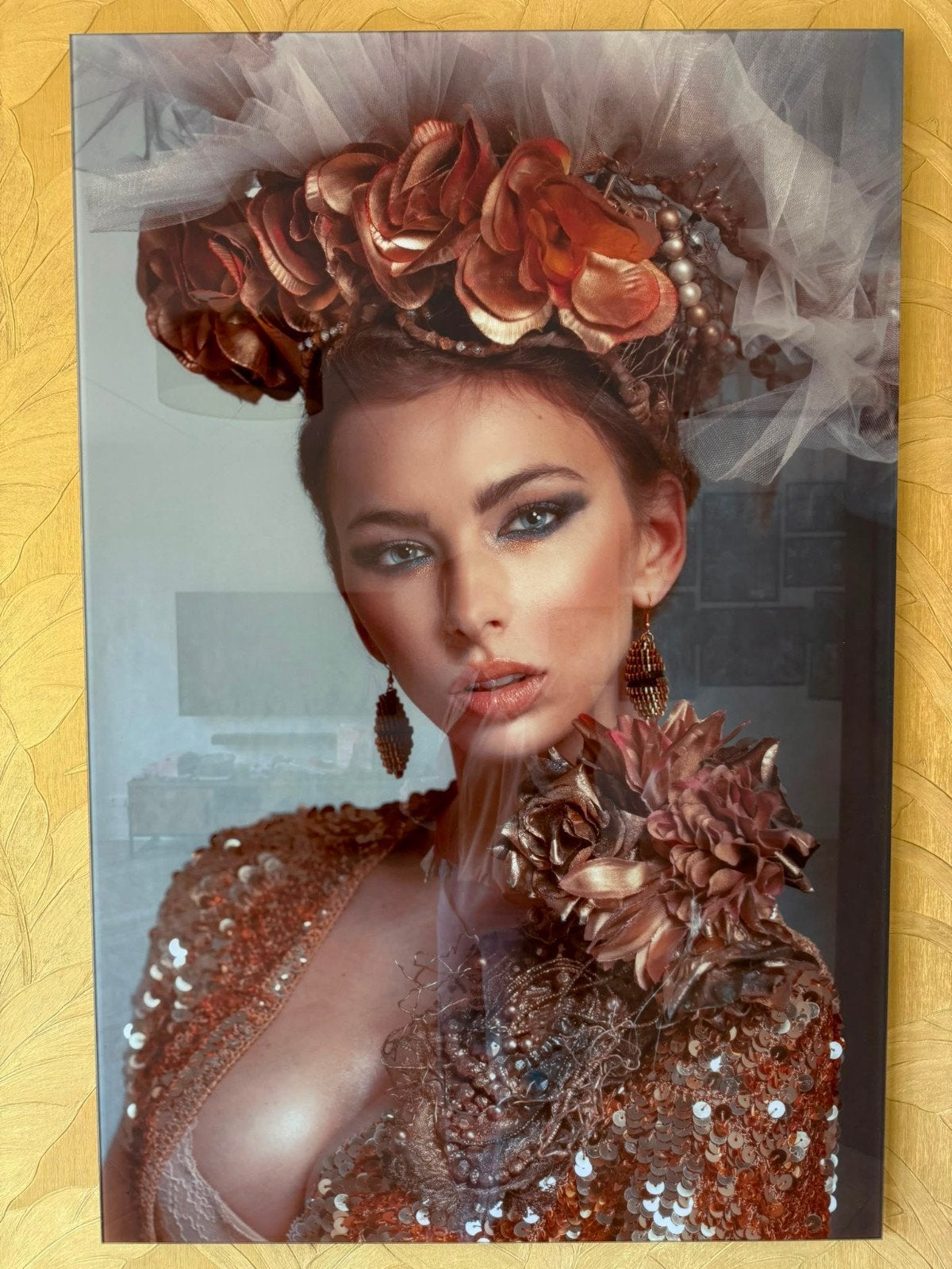 Plexiglas schilderij moderne vrouw 120 x 80, Ophalen