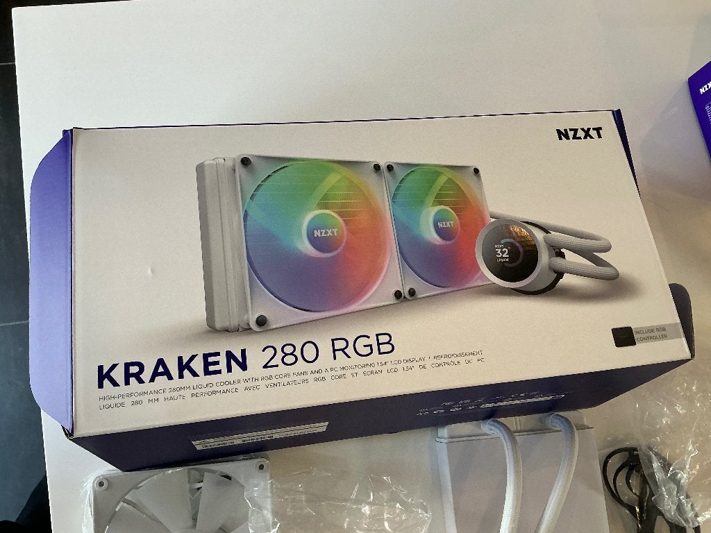 Nzxt waterkoeling Kraken 280 RGB, Ophalen of Verzenden, Zo goed als nieuw, Waterkoeling