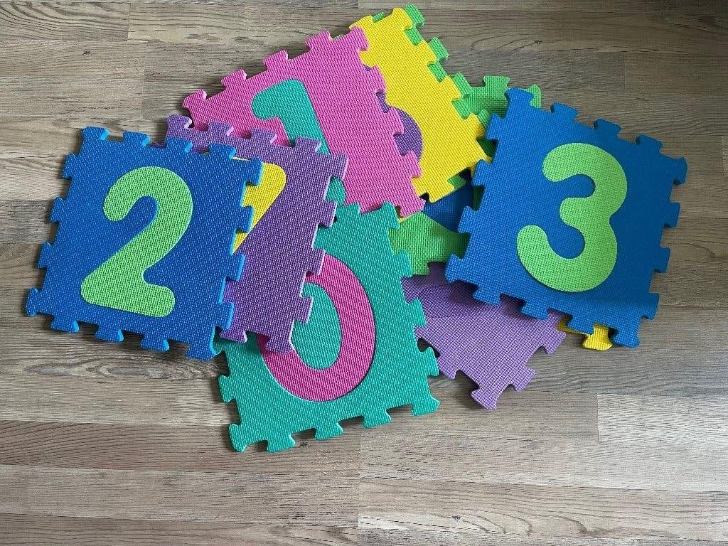 Foam vierkanten cijfers speelgoed, Ophalen, Gebruikt, Rekenen