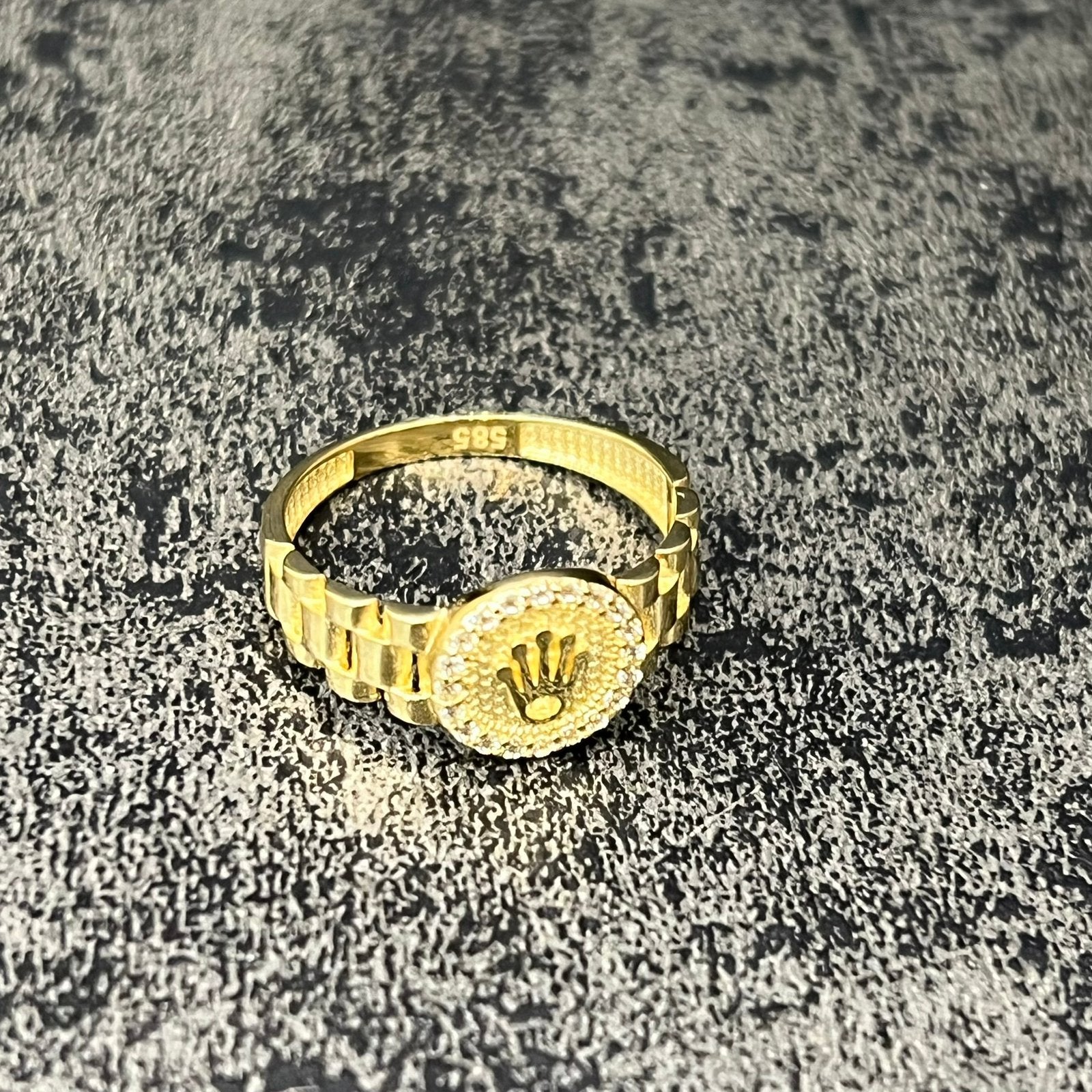 14 karaat gouden ring rolex model nieuw, Ophalen of Verzenden, Nieuw, Goud, Dame of Heer