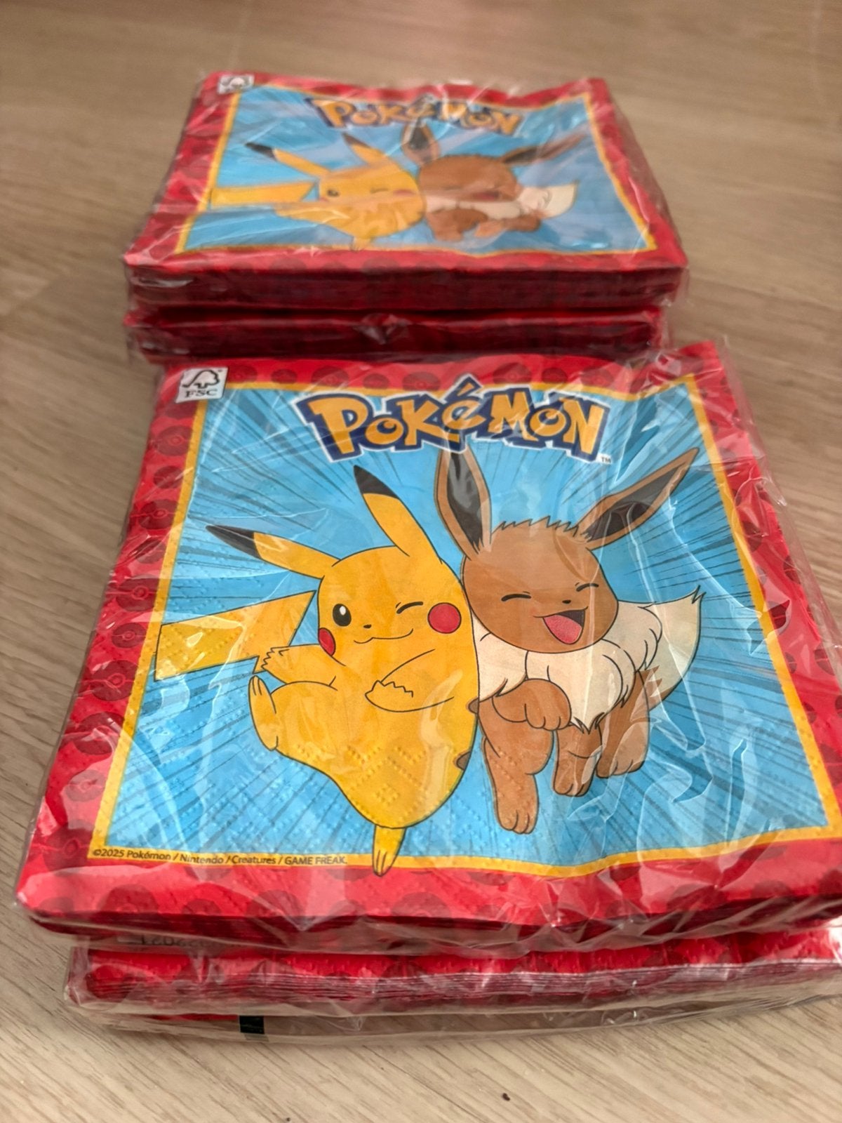 Nieuwe Pokemon servetten 9 stuks, Ophalen of Verzenden, Nieuw