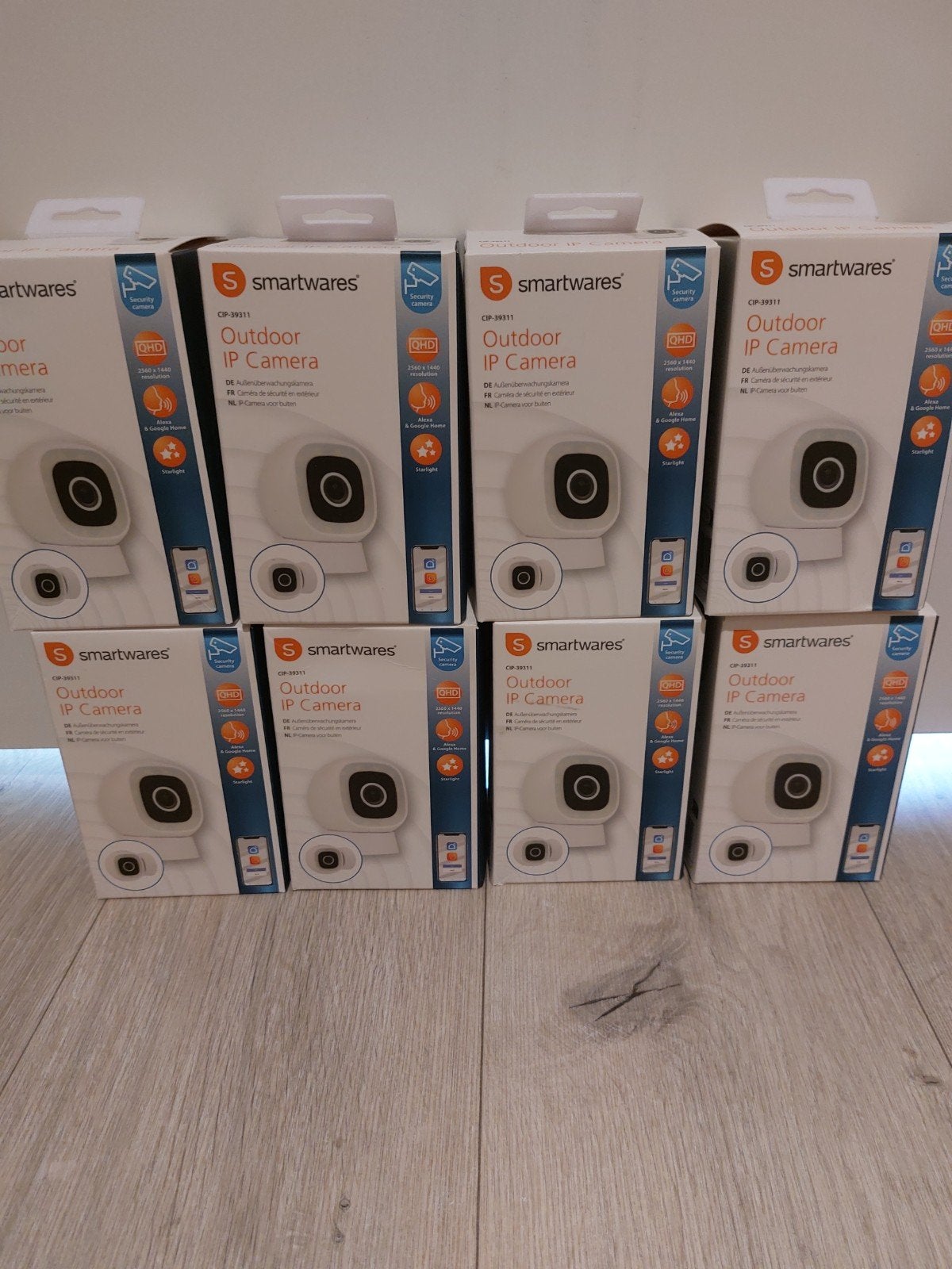 8x Smartwares Outdoor IP Camera QHD - Beveiligingscamera, Ophalen, Nieuw