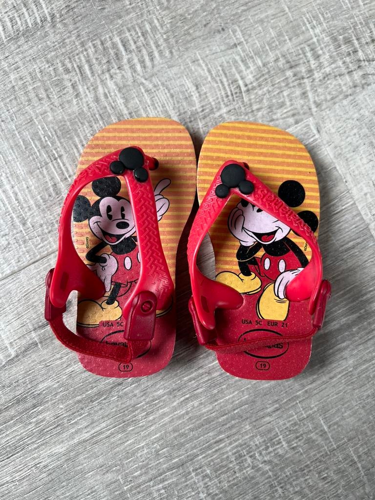 Havaianas slippers maat 21, Jongetje of Meisje, Overige typen, Ophalen of Verzenden, Zo goed als nieuw