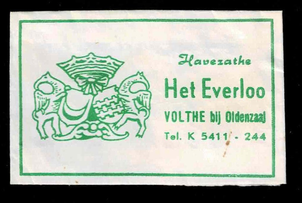suikerzakje 1347 Het Everloo Volthe, Ophalen of Verzenden, Nederland