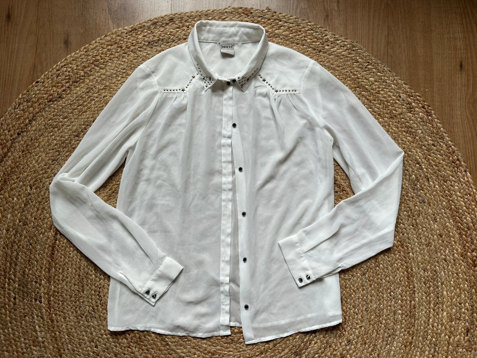 County blouse van het merk Object - maat M, Ophalen of Verzenden, Zo goed als nieuw, Maat 38/40 (M)