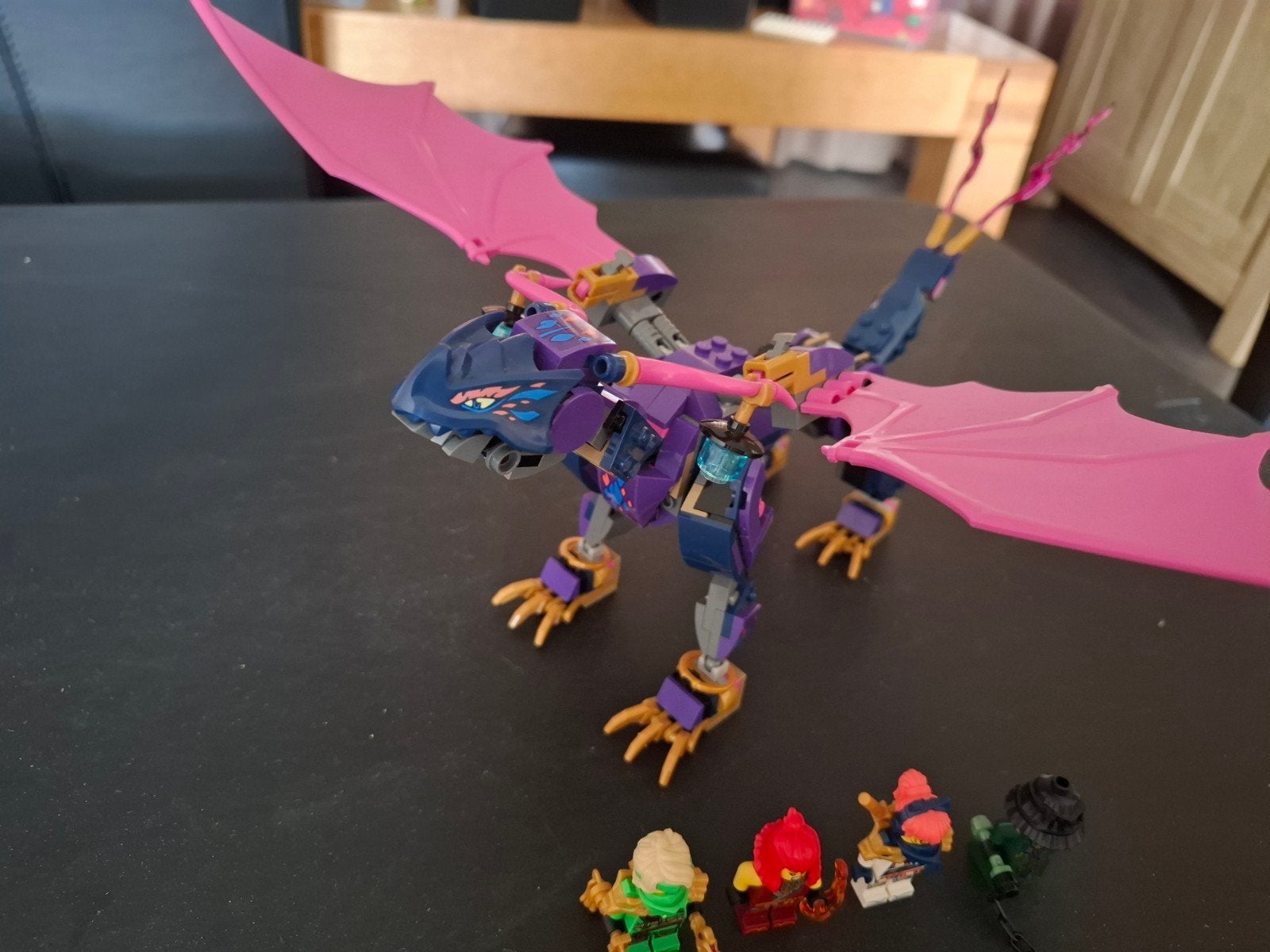 Lego Ninjago 71842 Paarse Draak met Minifiguren, Ophalen, Zo goed als nieuw