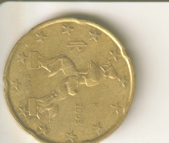 20 cent 2003 italie, Postzegels en Munten, Verzenden, Italië, 20 cent