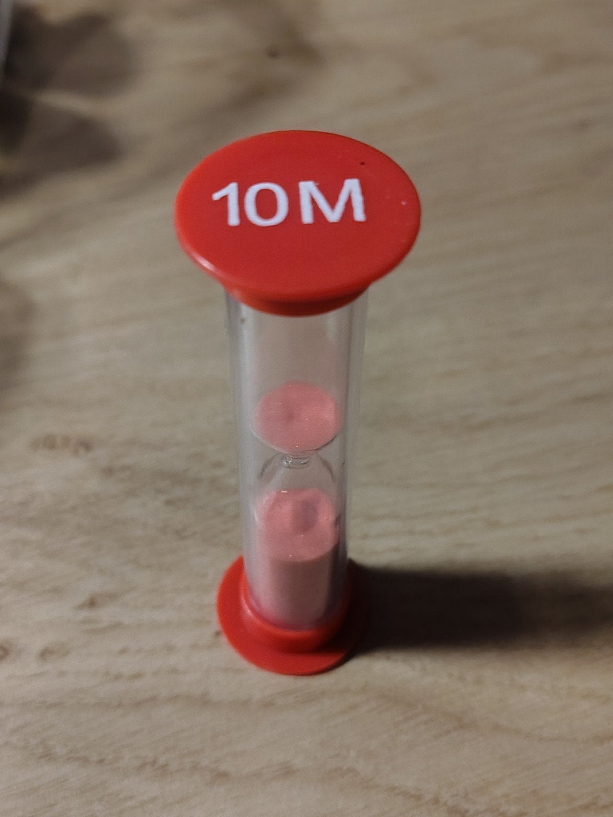 10 minuten zandloper, Ophalen of Verzenden, Zo goed als nieuw