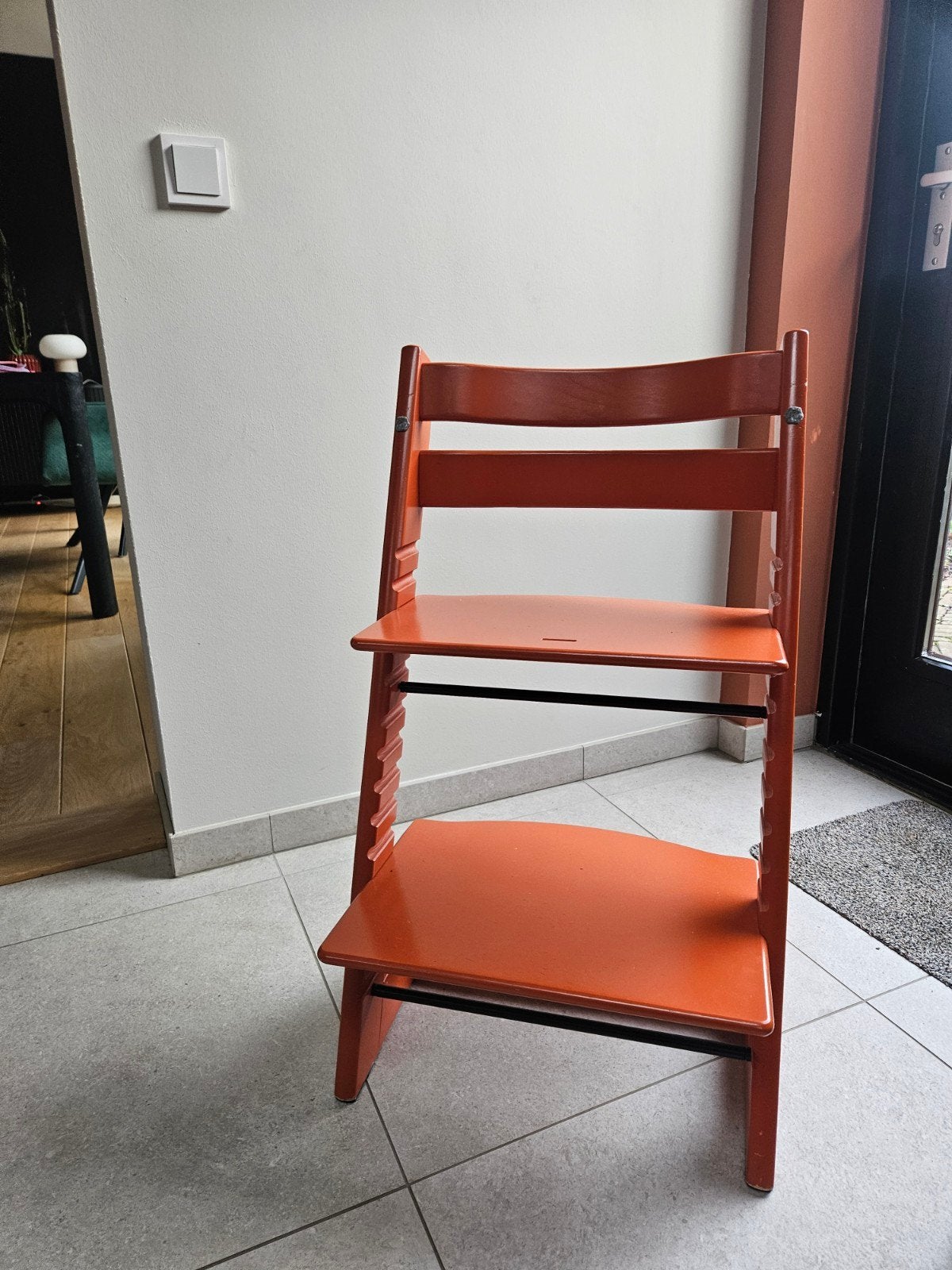 Stokke Tripp Trapp kinderstoel - Oranje, Kinderen en Baby's, Ophalen, Gebruikt, Meegroeistoel