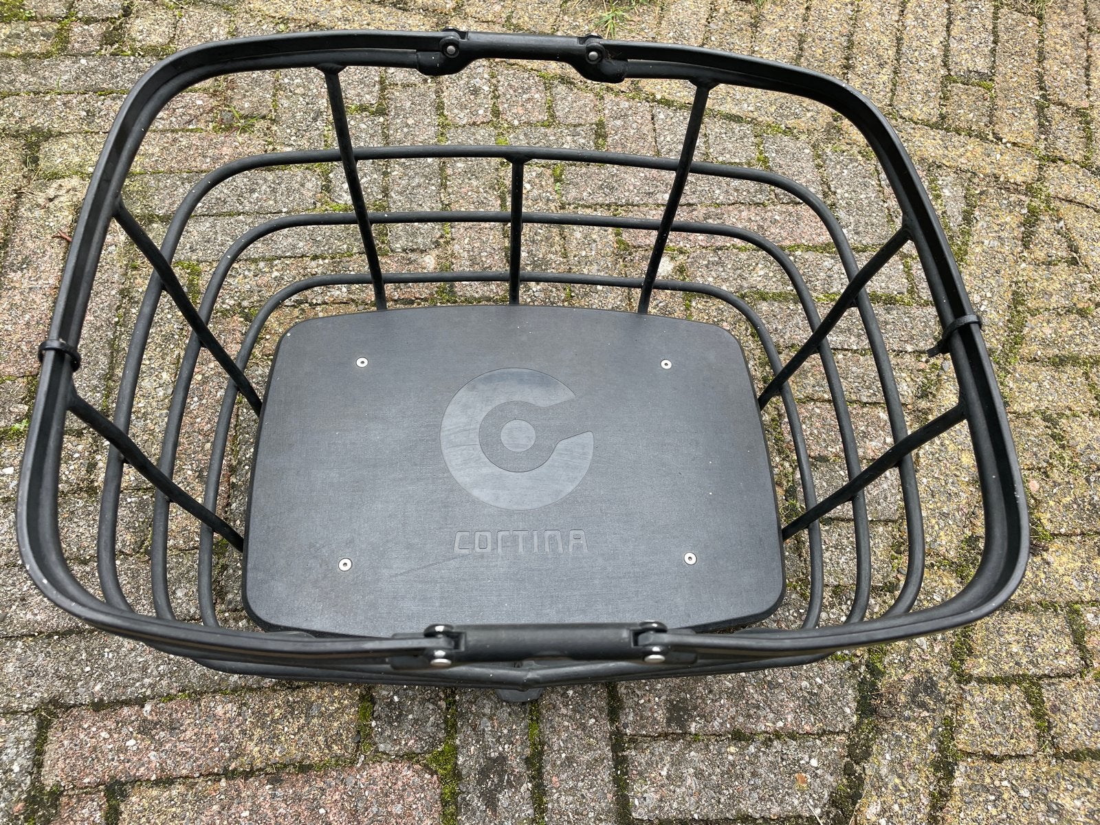 Cortina Fietsmand voorop - Zwart, Ophalen, Gebruikt, Fietsmand, Stuurbevestiging