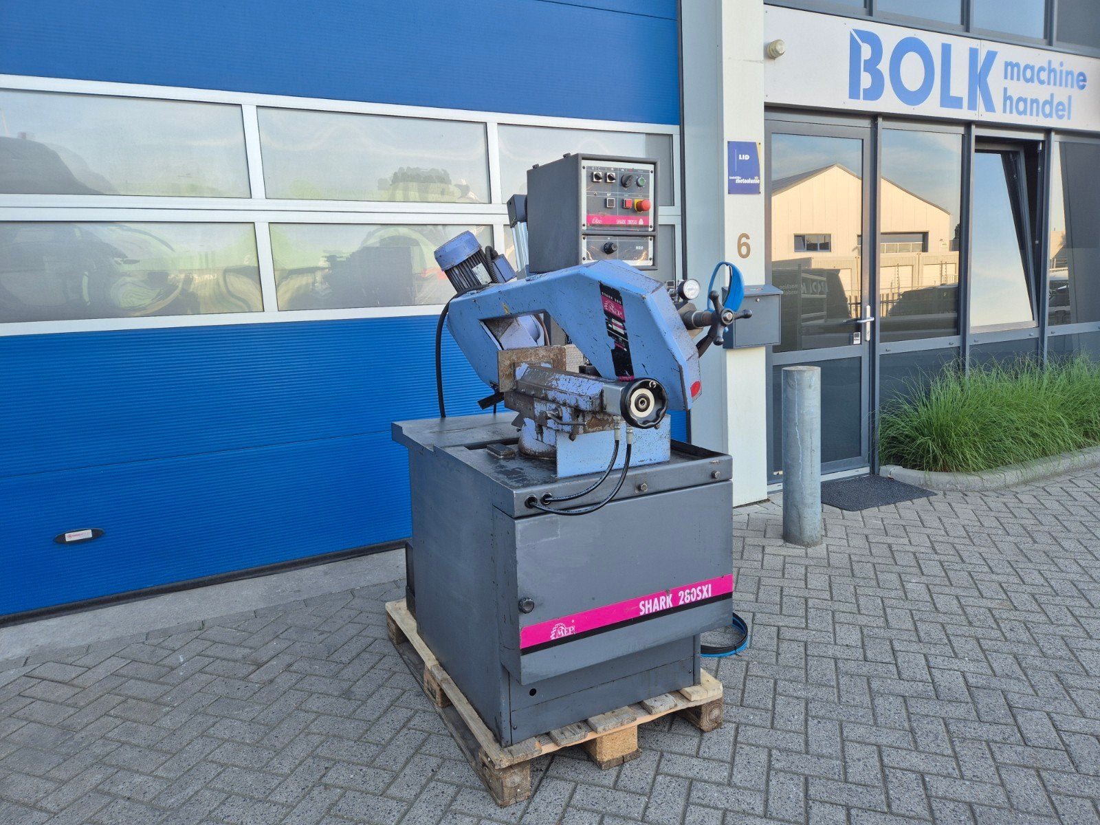 MEP SHARK 280 SXI Lintzaagmachine 380V in gebruikte staat!, Doe-het-zelf en Verbouw, Gebruikt, 70 mm of meer, Info@bolkmachinehandel.nl
