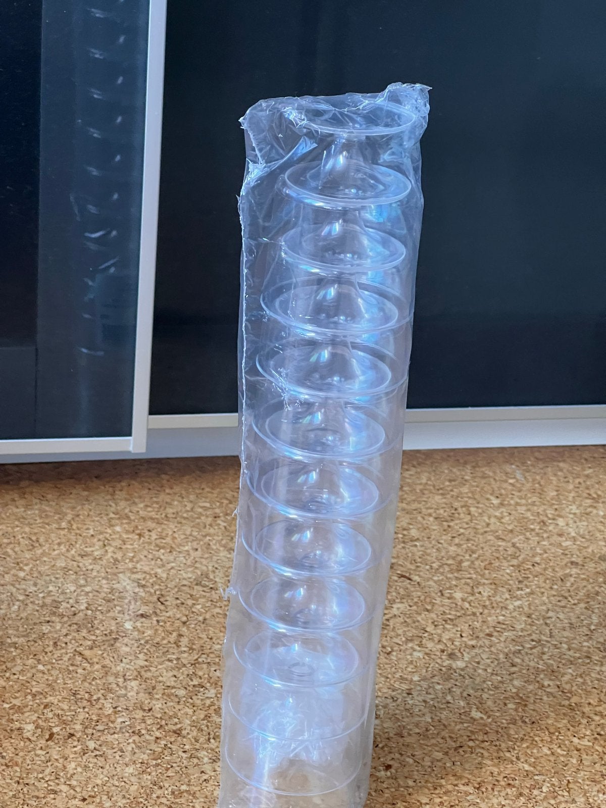Plastic wijnglazen met voet 150x - Ideaal voor feestjes, Ophalen, Nieuw, Feestartikel, Geboorte of Huwelijk