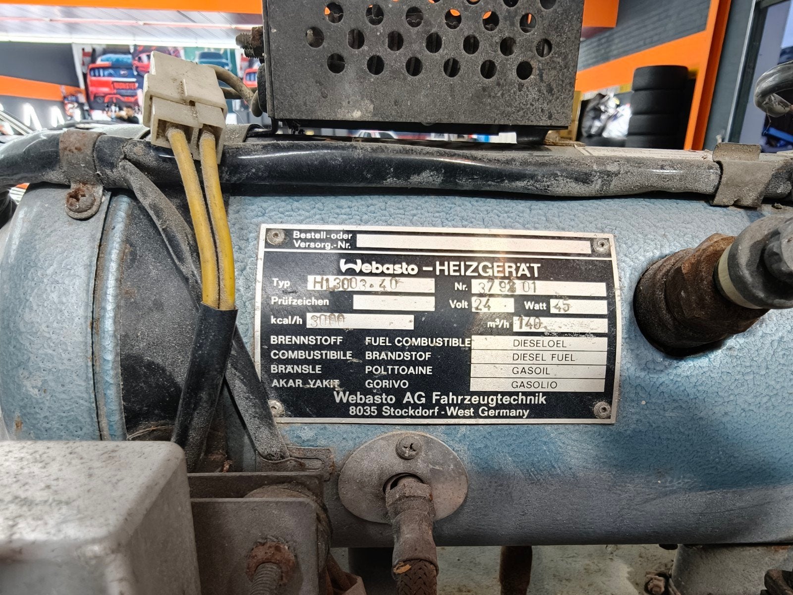 Webasto H1300240 Standkachel 24V Diesel - Gebruikt, Ophalen of Verzenden, Gebruikt, Universele onderdelen