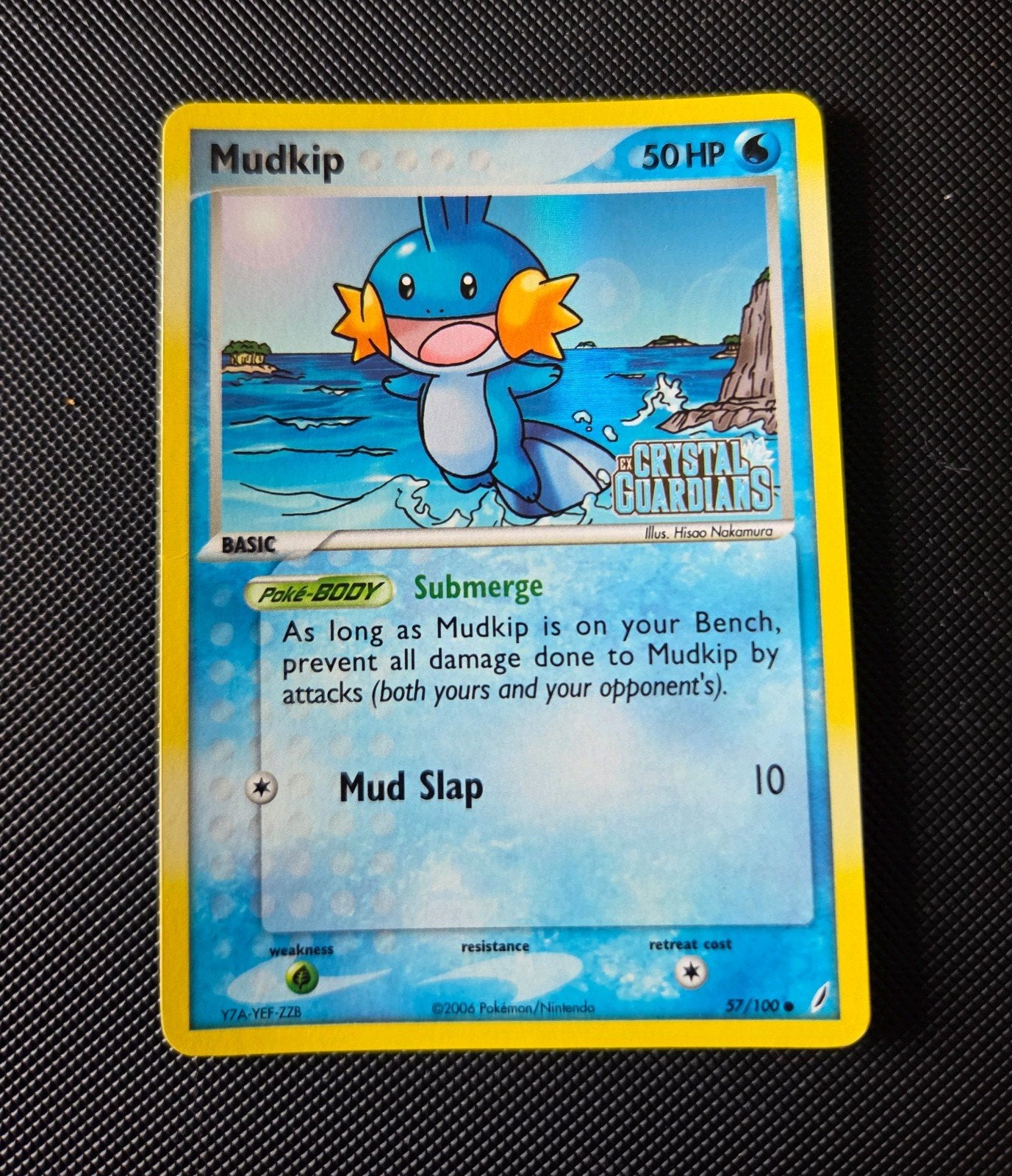 Mudkip (stamped reversed holo) - EX Crystal Guardians 57/100, Verzenden, Zo goed als nieuw