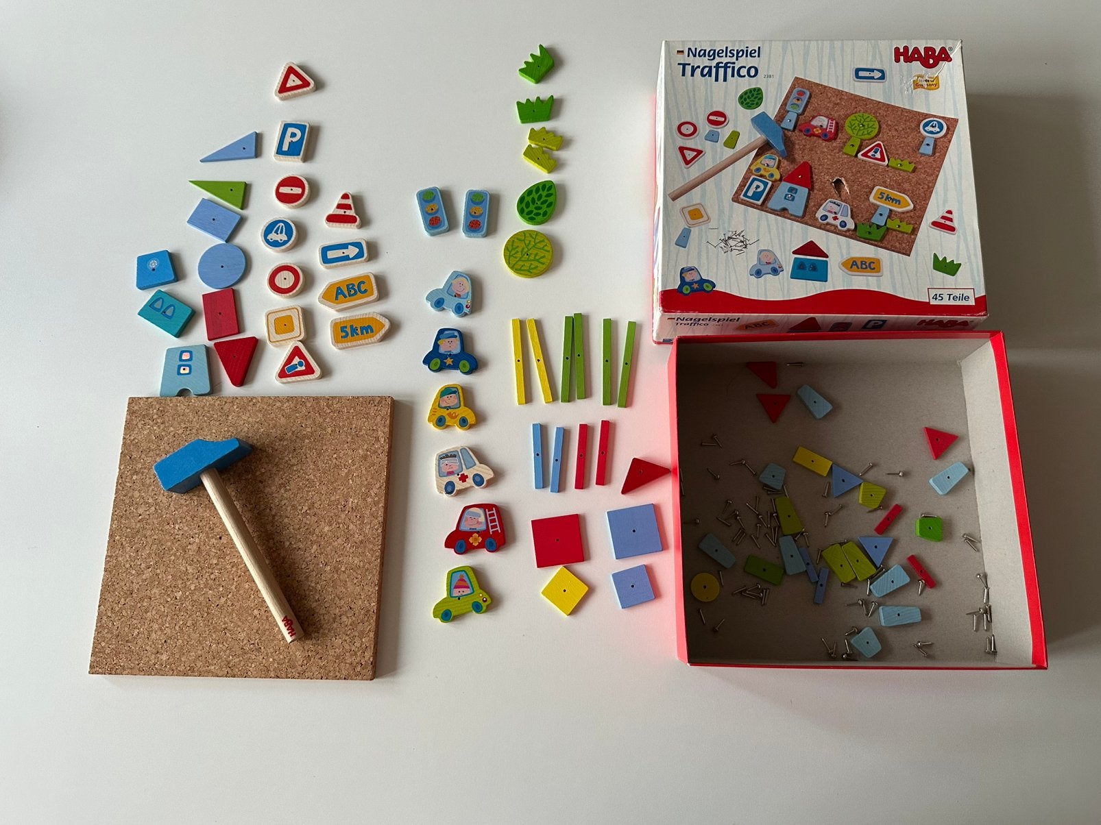 Haba hamertje tik / HABA Nagelspiel Traffico (model 2381), Kinderen en Baby's, Speelgoed | Educatief en Creatief, Ophalen of Verzenden