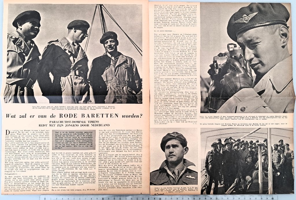 Leger Indië 1950;wat zal er van para's uit Ind. worden hier?, Verzamelen, Verzenden, 1940 tot 1960, Gebruikt, Overige onderwerpen