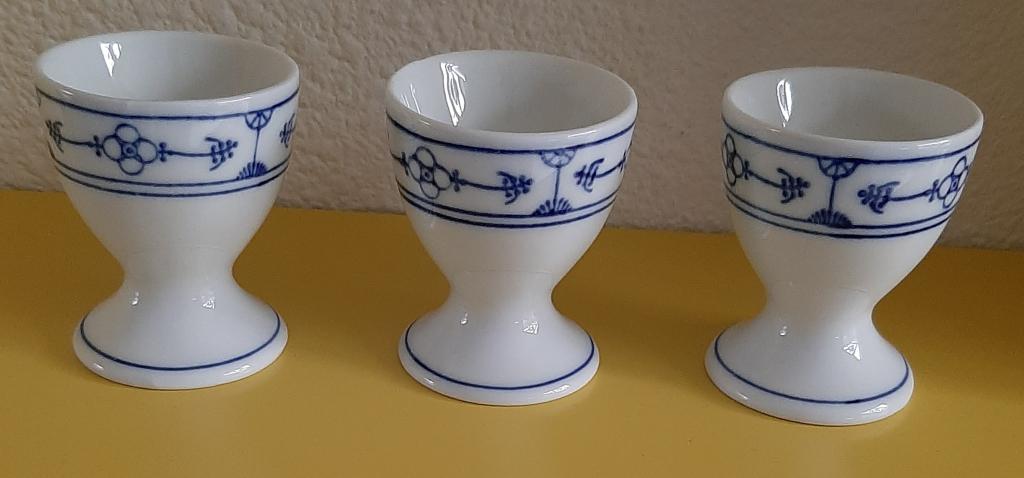 Jäger Eisenberg Blau Saks eierdopjes op voet ( 3 stuks ), Ophalen, Overige typen, Zo goed als nieuw, Overige stijlen