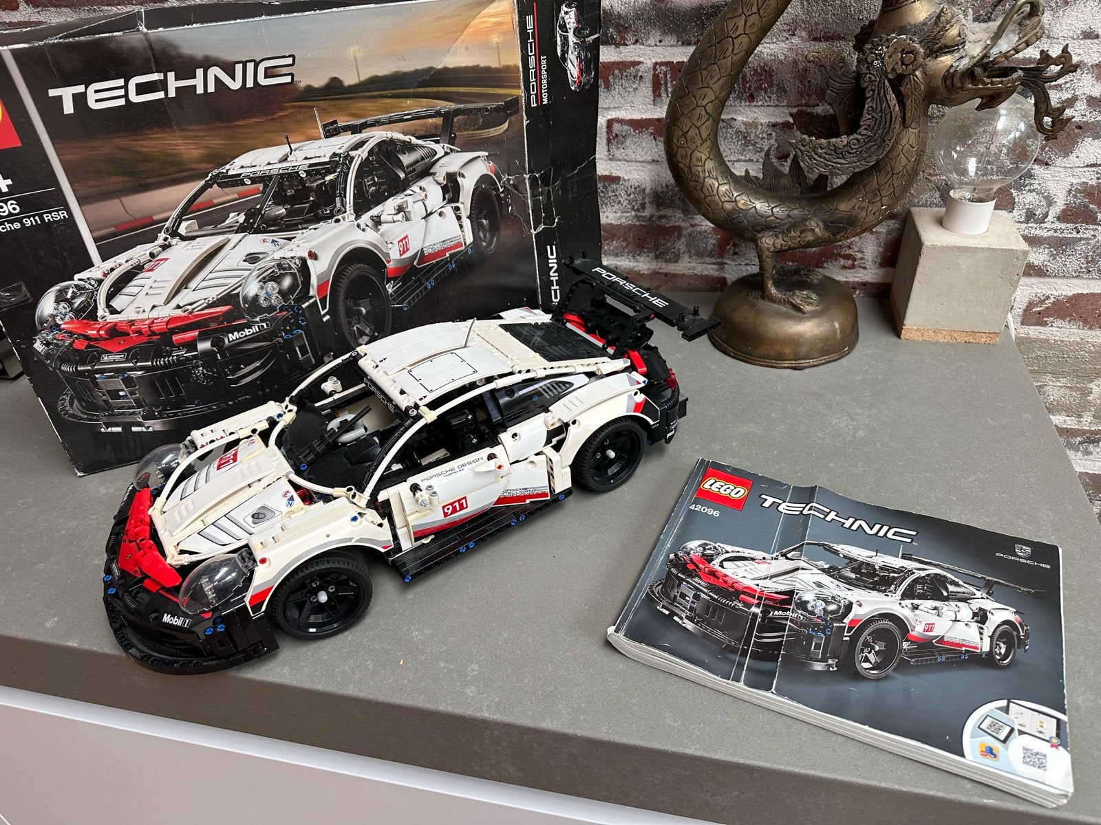 LEGO Technic Porsche 911 RSR (42096), Ophalen of Verzenden, Zo goed als nieuw, Overige merken
