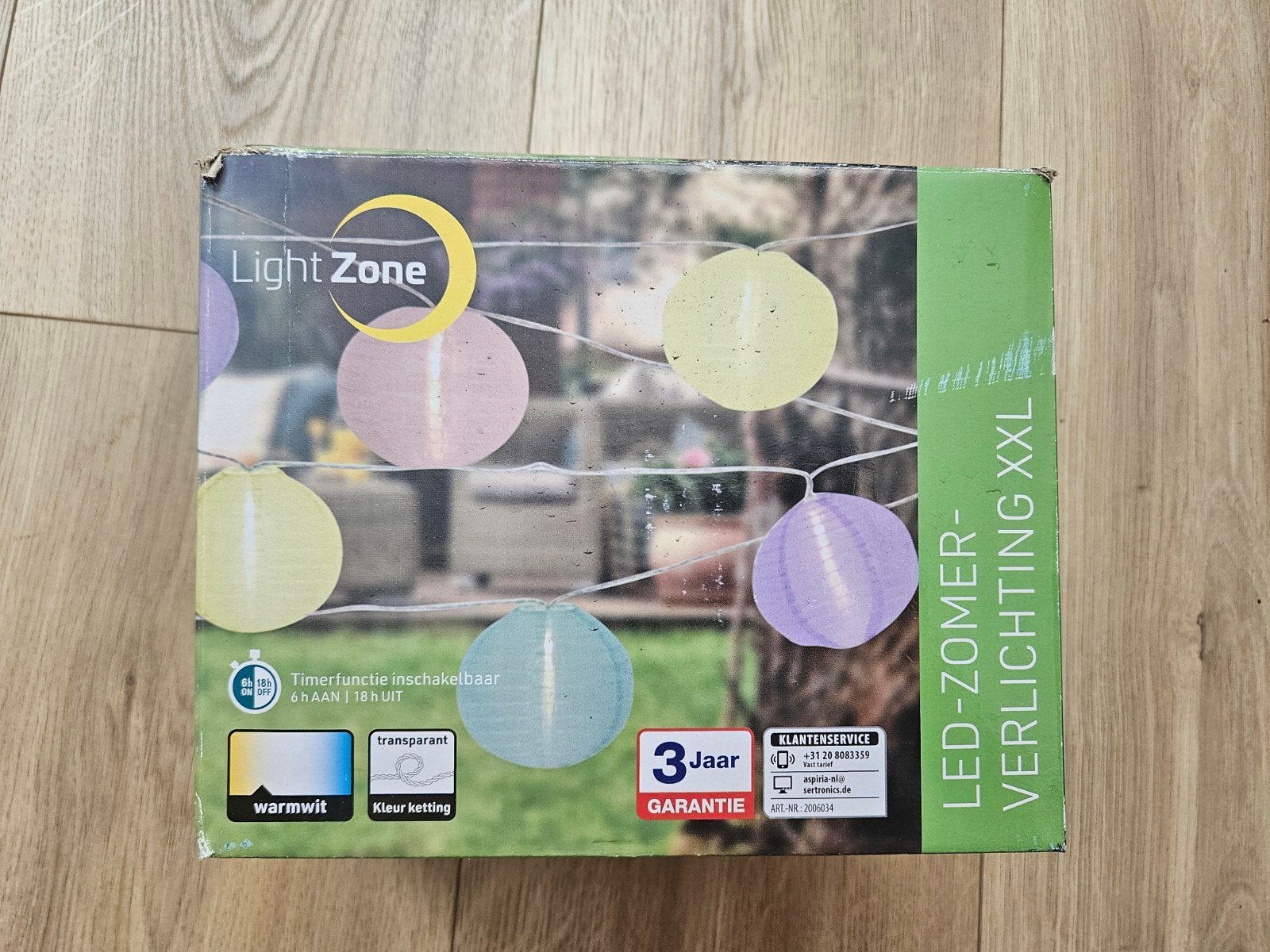 Lichtsnoer lampionnen lichtslang ZGAN, Ophalen, Kunststof, Minder dan 50 watt, Netvoeding