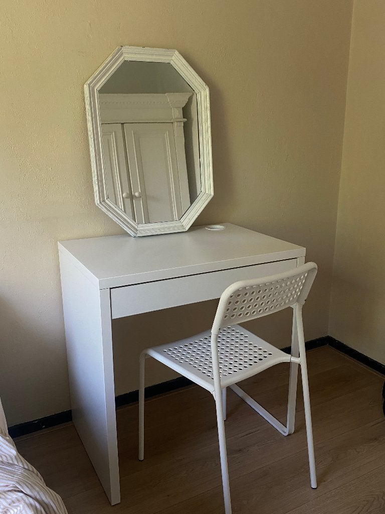 Kaptafel / bureau / spiegel/ stoel set, Ophalen, Gebruikt, 50 tot 100 cm, Minder dan 100 cm