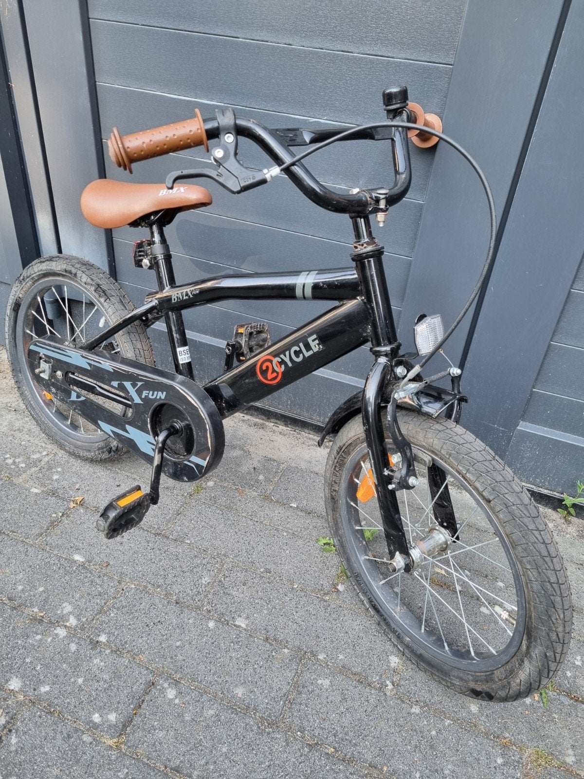 2Cycle BMX kinderfiets 16 inch zwart, Ophalen, Terugtraprem, 2Cycle, 16 tot 20 inch