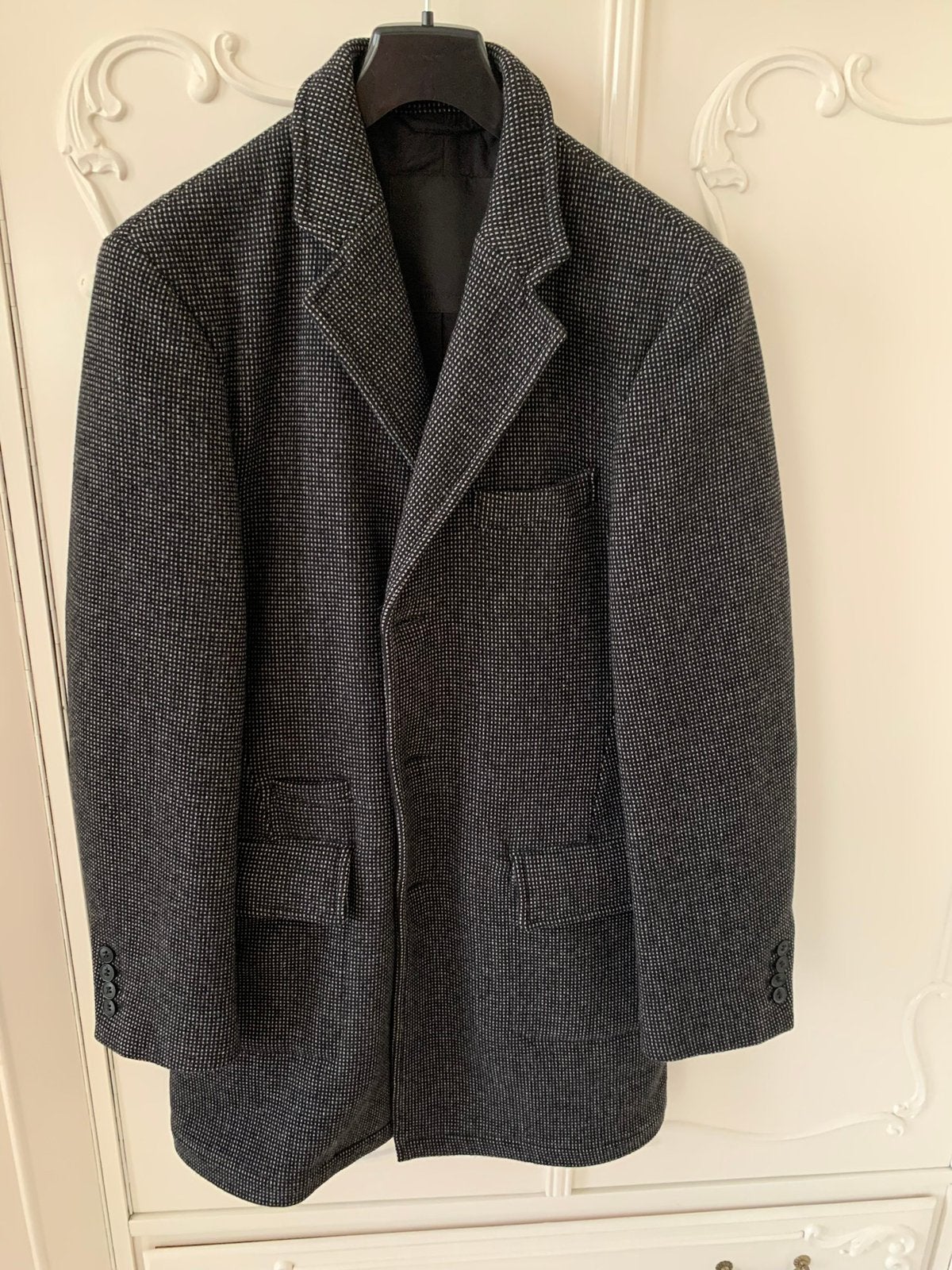 Nieuw zwart grijs mantel jas Angelo Litrico maat 48, Ophalen of Verzenden, Nieuw, Maat 48/50 (M), Overige kleuren