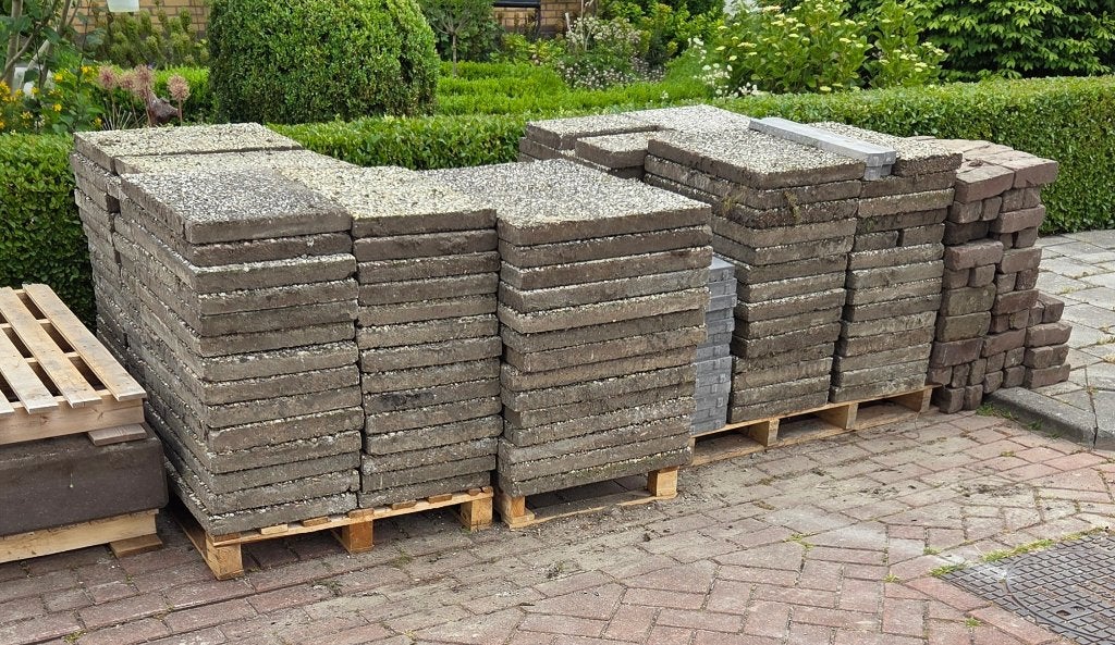Grindtegels, Ophalen, Gebruikt, 10 m² of meer, Grind