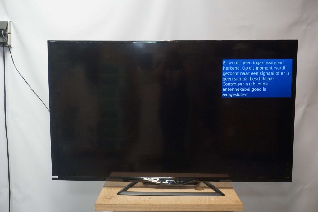 Sharp TV televisie op standaard - groot scherm, Gebruikt, LCD, Niet ingevuld, 100 cm of meer
