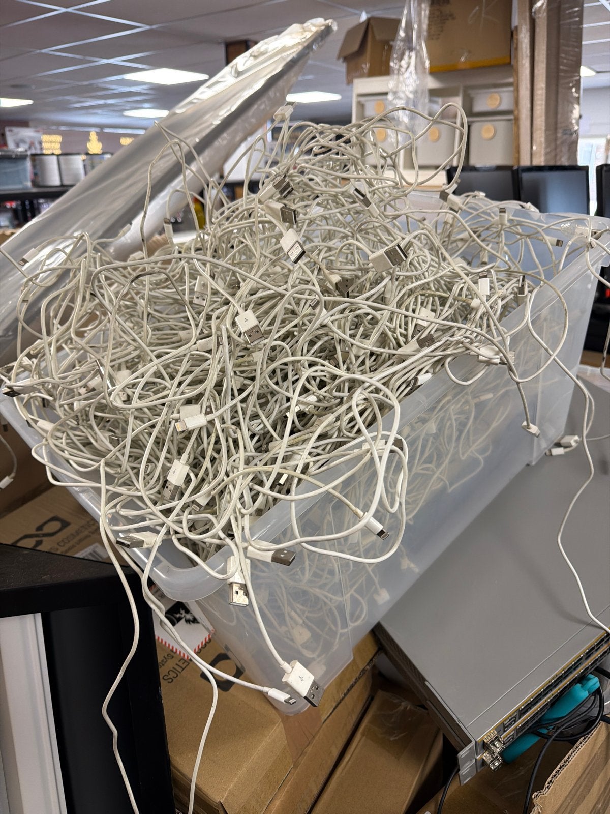 Grote partij Apple Lightning kabels (honderden), Computers en Software, Ophalen, Gebruikt