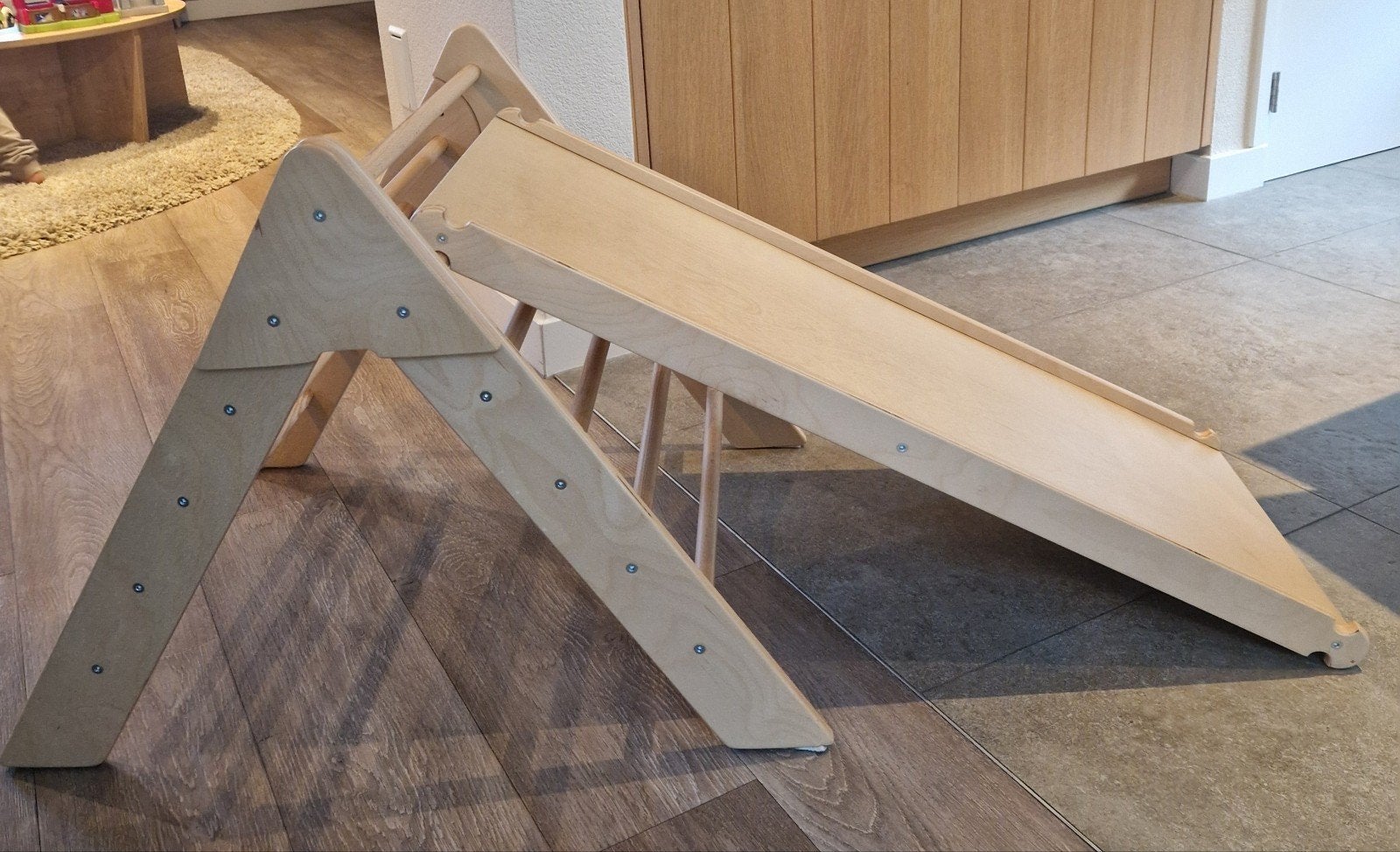 Z.G.A.N. Houten klimrek met glijbaan/klimwand voor kinderen, Kinderen en Baby's, Speelgoed | Buiten | Speeltoestellen, Ophalen