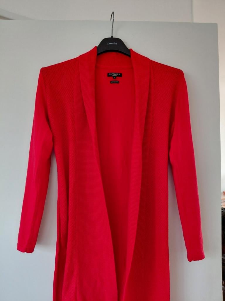 Lang rood vest Cavallaro XS, Ophalen of Verzenden, Zo goed als nieuw, Rood