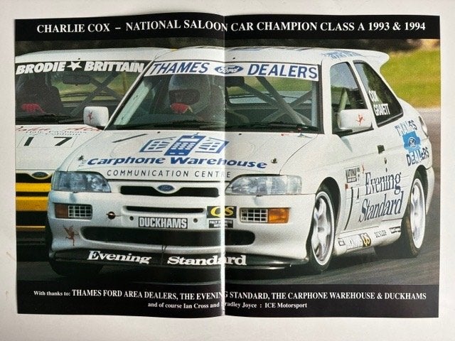 Posters Ford Escort Race en Rallyauto's, Ophalen of Verzenden, Gebruikt, Auto's