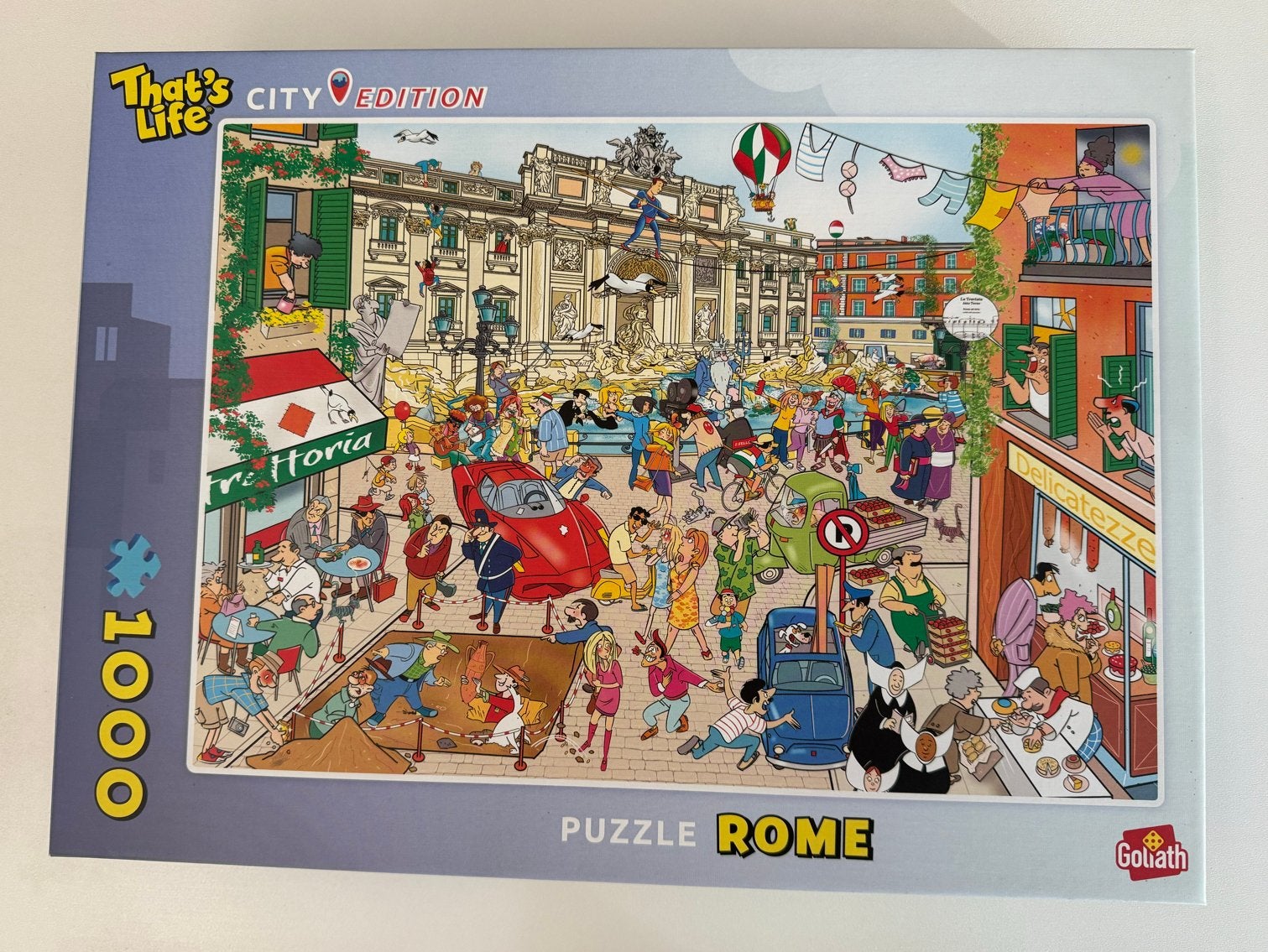 That's Life City Puzzel Rome 1000 stukjes, Ophalen of Verzenden, 500 t/m 1500 stukjes, Gebruikt, Legpuzzel