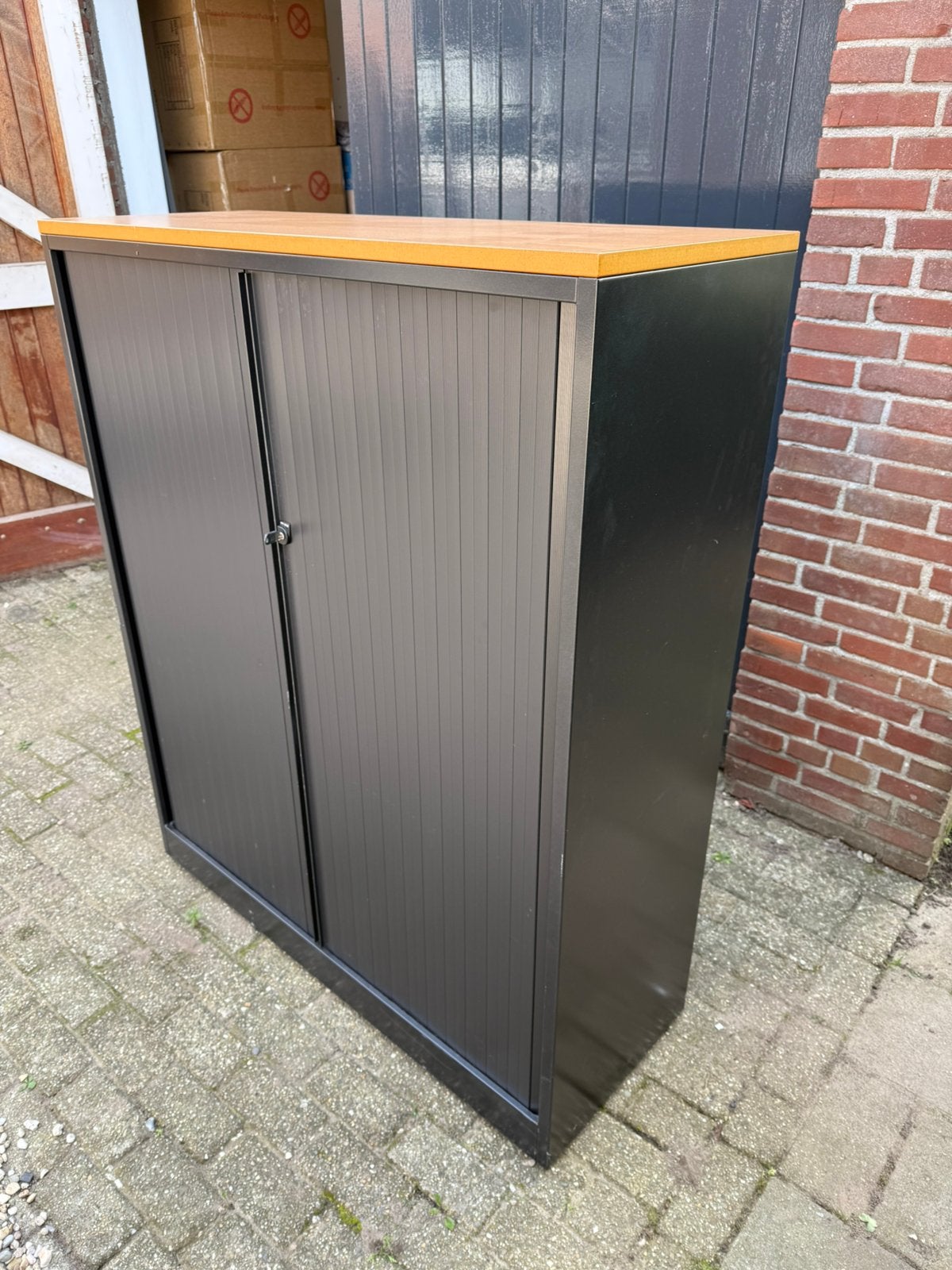 Ahrend roldeurkast / archiefkast, Ophalen, Kunststof, 100 tot 150 cm, Ahrend