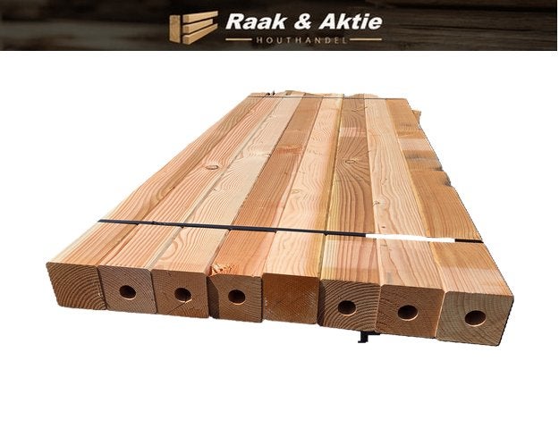 8 Douglas palen / balken 12x12 cm 2.20 meter lang - nr: TB6, Ophalen, 180 tot 250 cm, Balken
