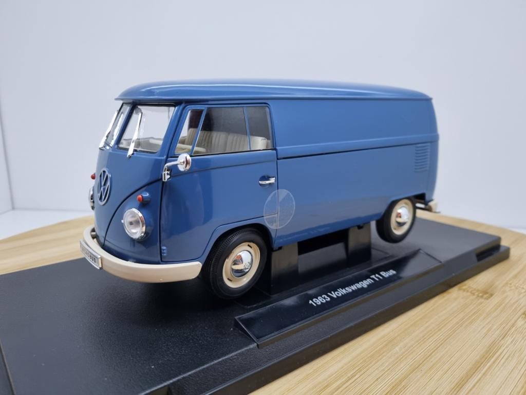 Aanbieding! Welly Volkswagen Transporter T1 Blauw 1:18, Auto, Ophalen of Verzenden, V, Welly