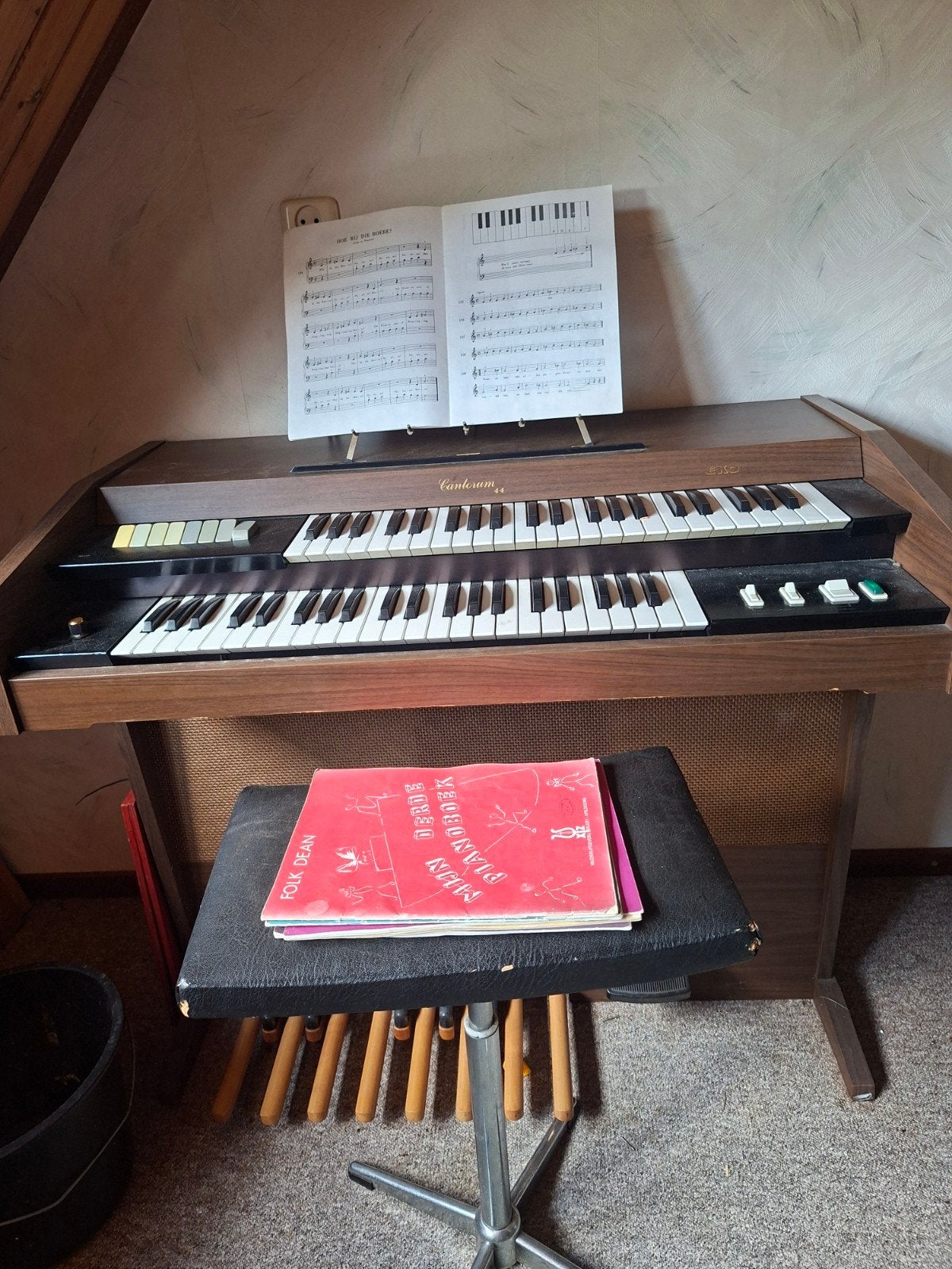 Elektrische orgel, EKO, Cantorum 44, Muziek en Instrumenten, Ophalen of Verzenden, Gebruikt, 2 klavieren, Orgel