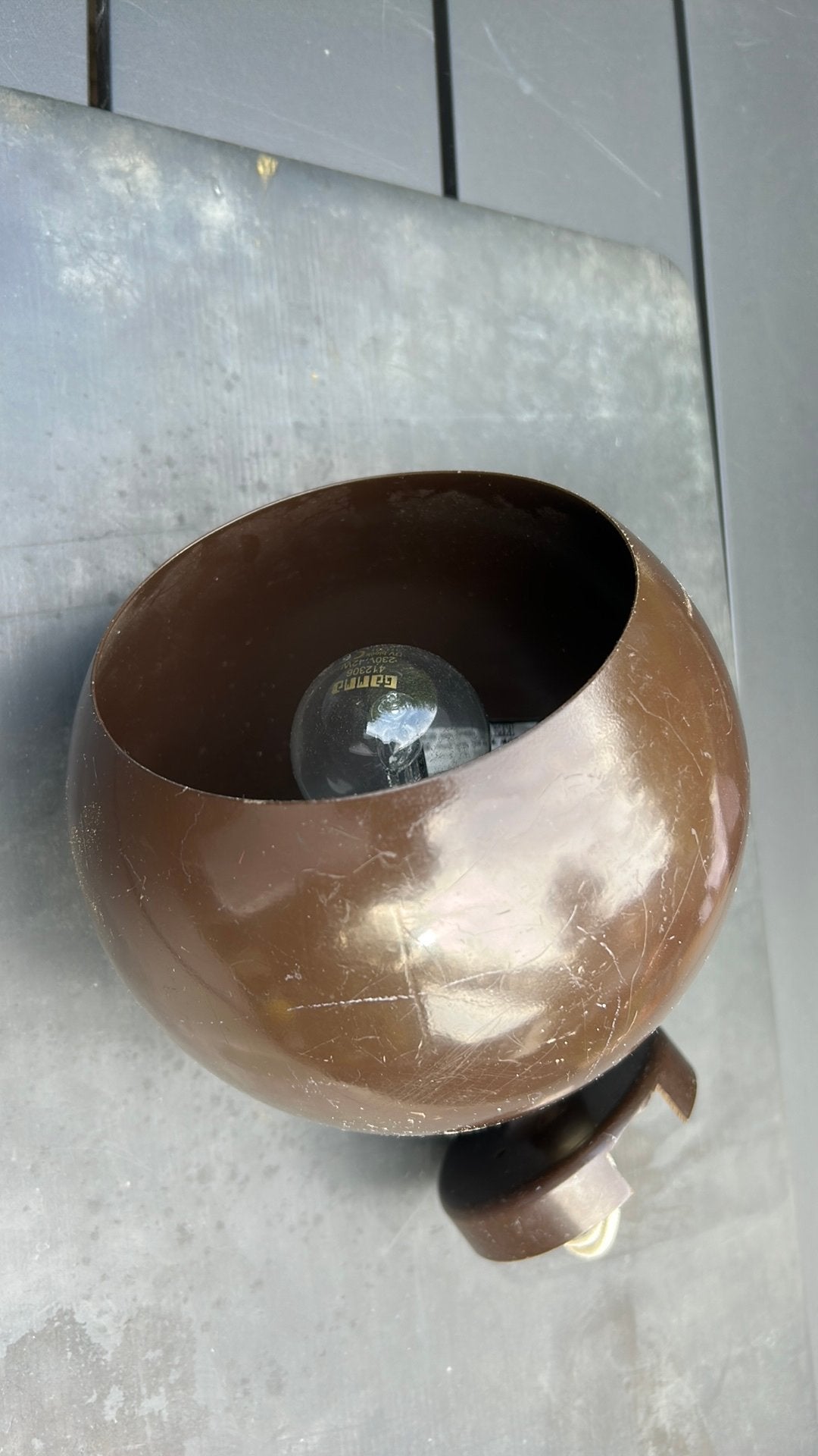 Raak A’dam metalen bruine bollamp, Ophalen of Verzenden, Zo goed als nieuw