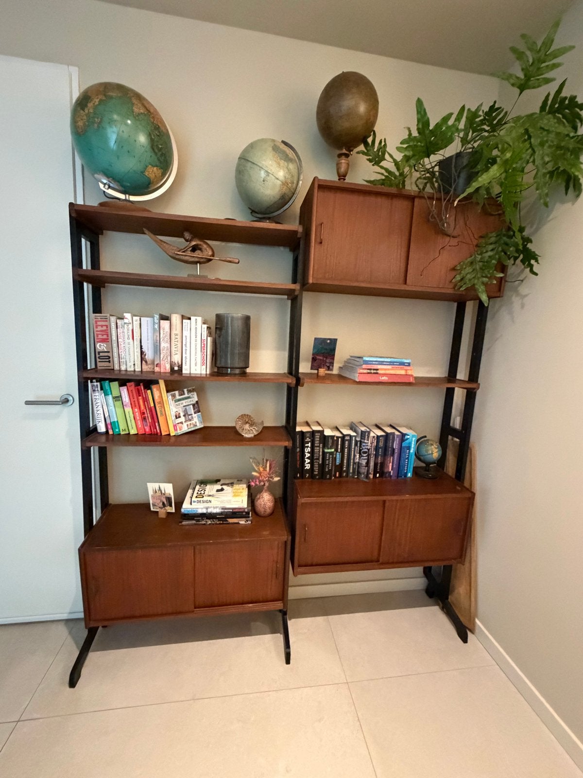 Vintage Wandmeubel in Cadovius Stijl - 180x160 cm, Ophalen, Gebruikt, 150 tot 200 cm, 25 tot 50 cm