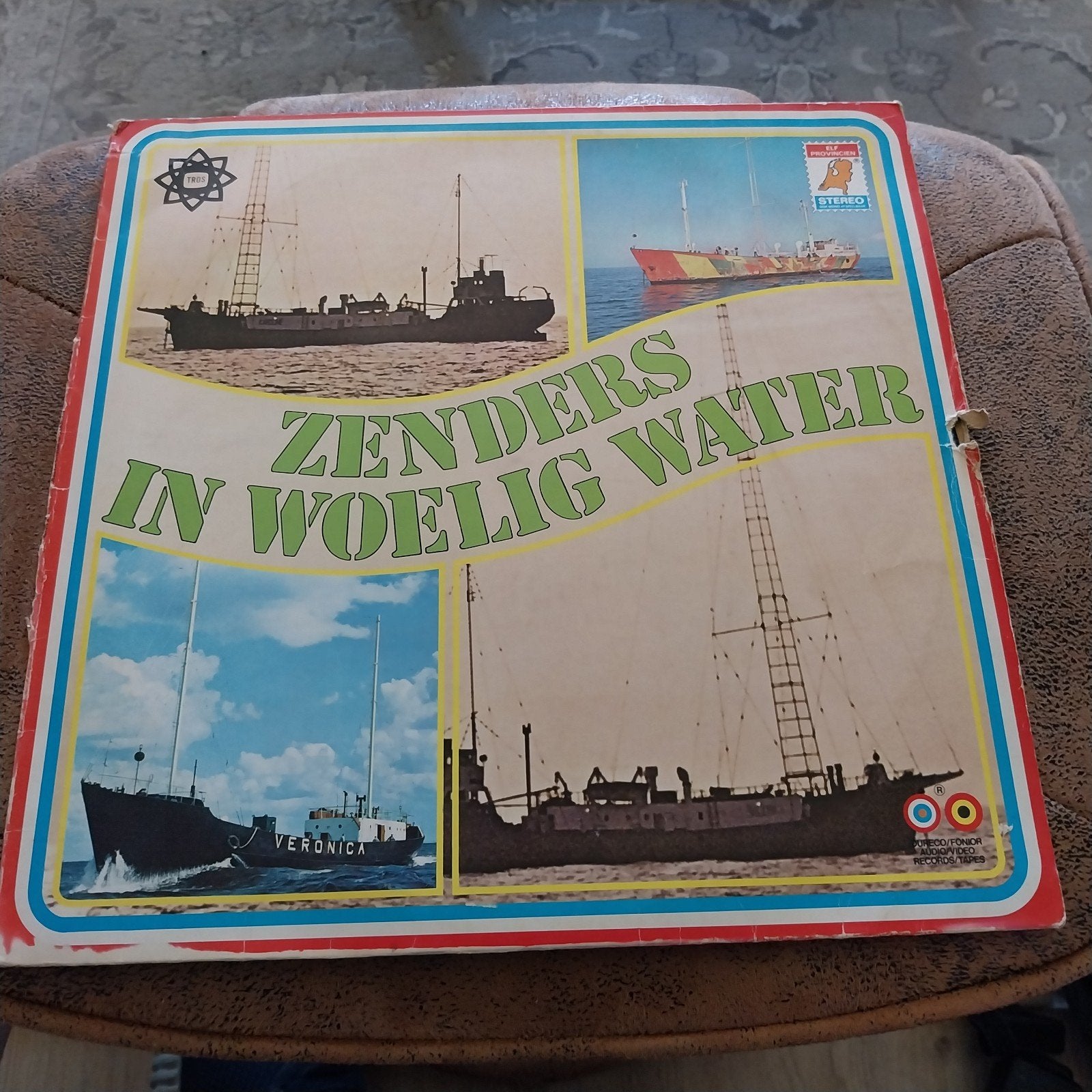 Zenders in Woelig Water LP - Documentaire Piratenzenders, Ophalen of Verzenden, Gebruikt